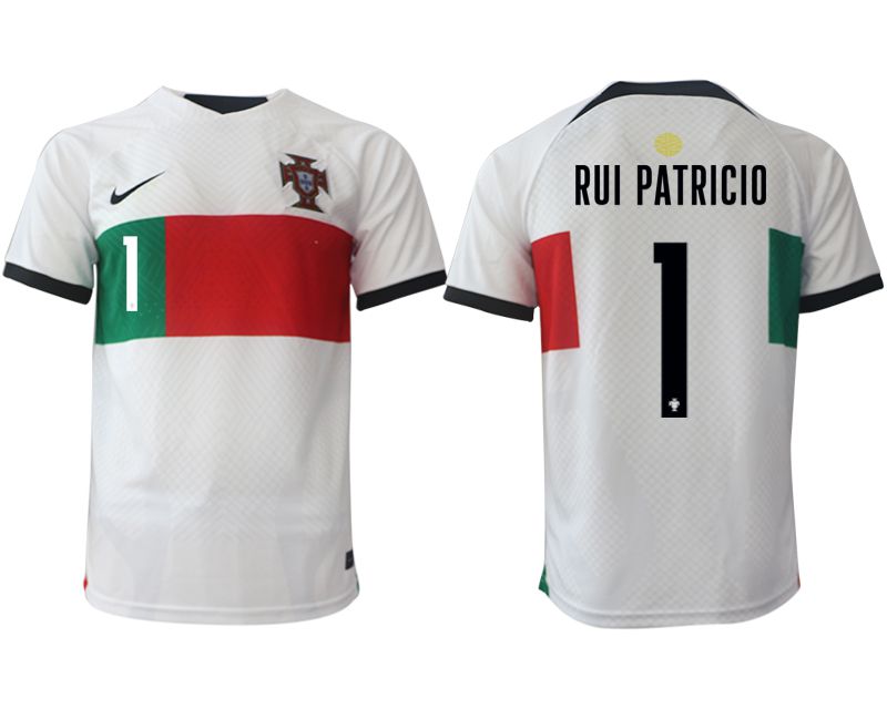 Men 2022 World Cup National Team Portugal away aaa versio white #1 Soccer Jersey->->Soccer Country Jersey